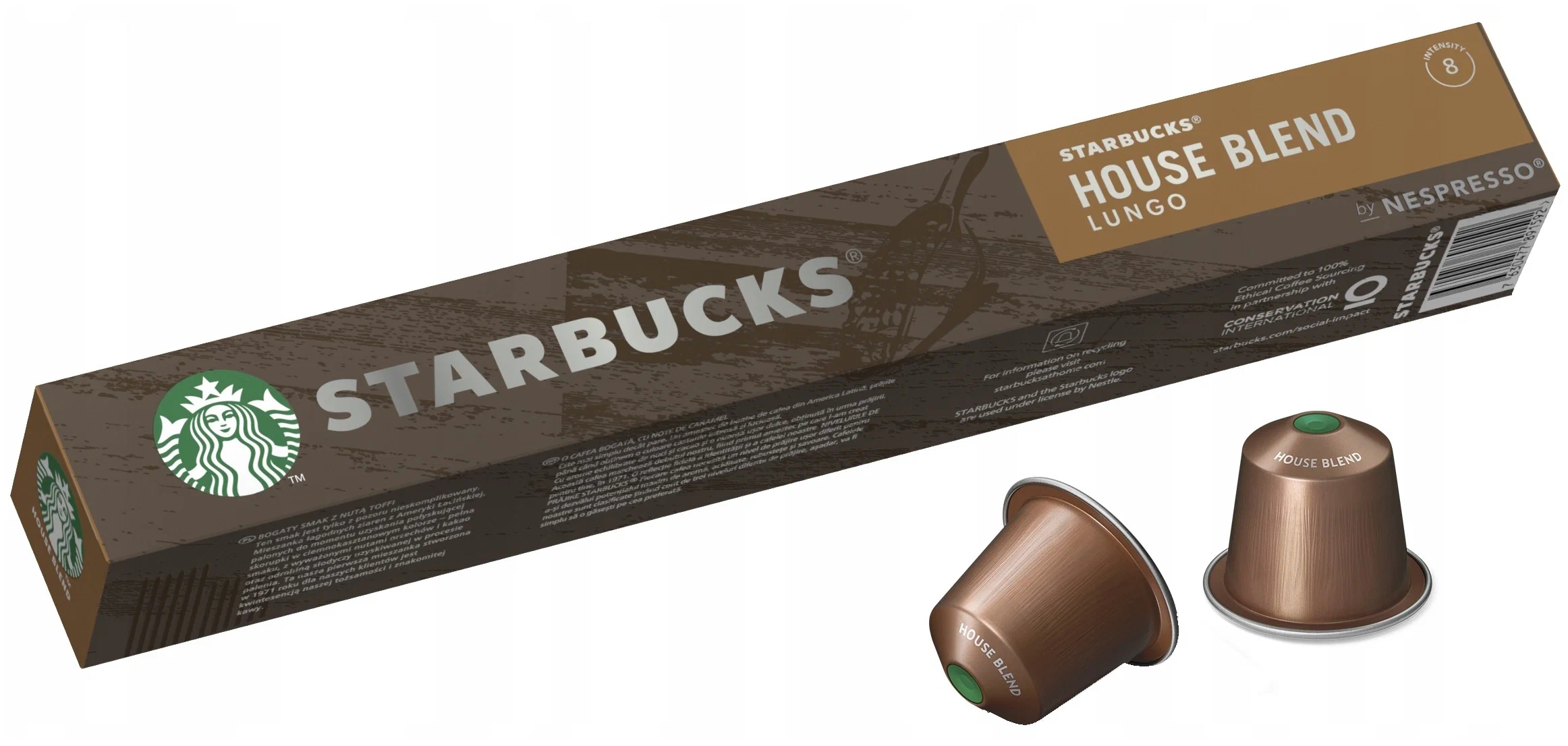 Кофе в капсулах Nespresso Starbucks House Blend Espresso 10 шт.