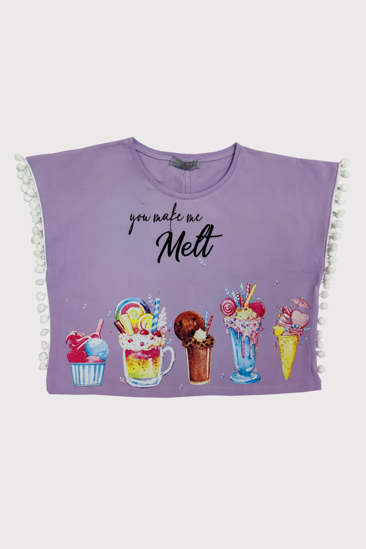 

Футболка для девочки LittleStar L11622Y2264 лиловый 10-11 лет (доставка из-за рубежа), L11622Y2264