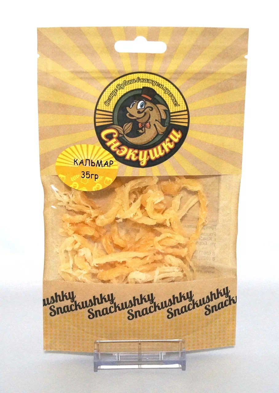 

Кальмар Снэкушки стружка, сушёный, 35 г