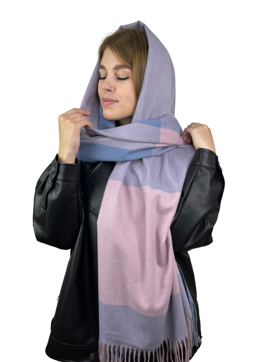 

Палантин женский A.B.Store 500 фиолетовый, 190x65 см, 500