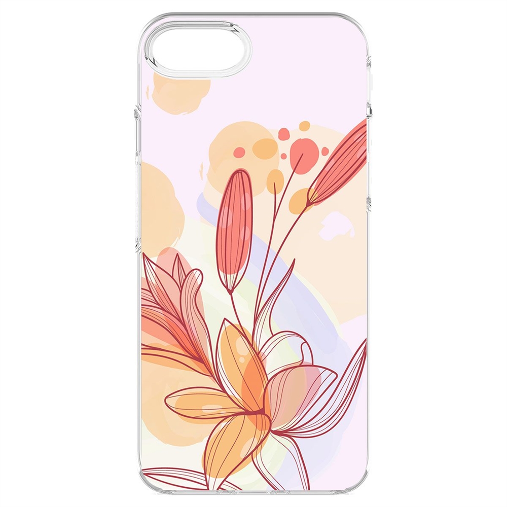 

Чехол-накладка Krutoff Clear Case Фантазия для iPhone 7/8/SE, Прозрачный