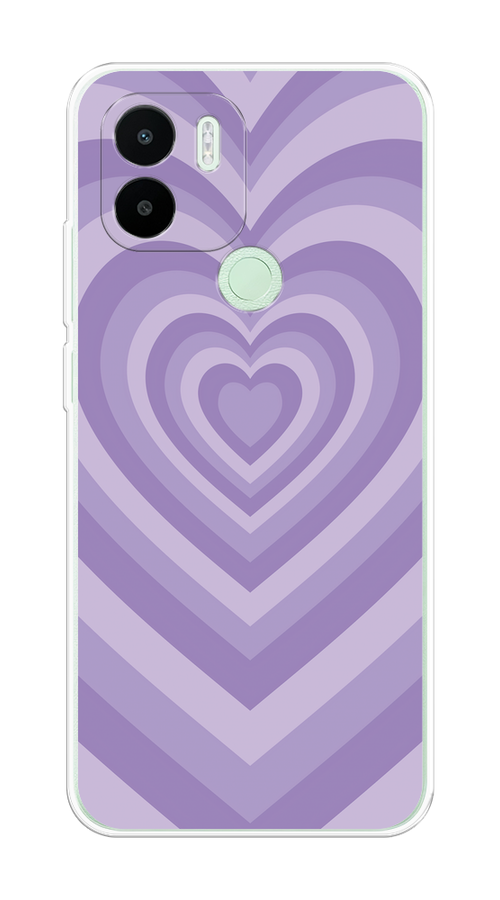 

Чехол на Xiaomi Redmi A1+/Redmi A2+/Poco C51/C50 "Violet heart latte", Фиолетовый, 316750-1