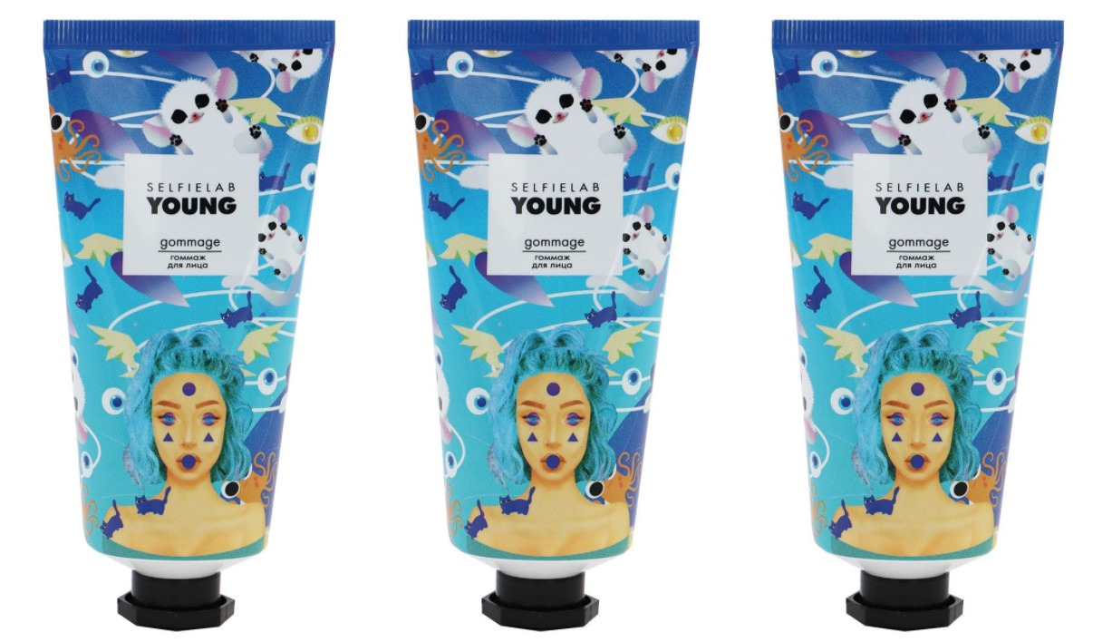 

Гоммаж-лосьон для лица SelfieLab YOUNG 50 г,3 шт