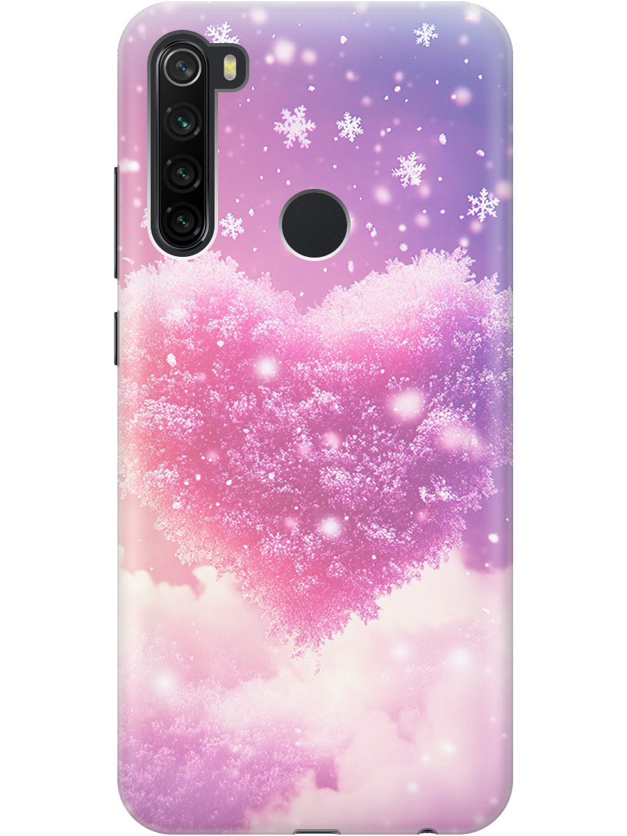 

Силиконовый чехол на Xiaomi Redmi Note 8T с принтом "Пушистое сердце", Прозрачный;белый;розовый, 722349091