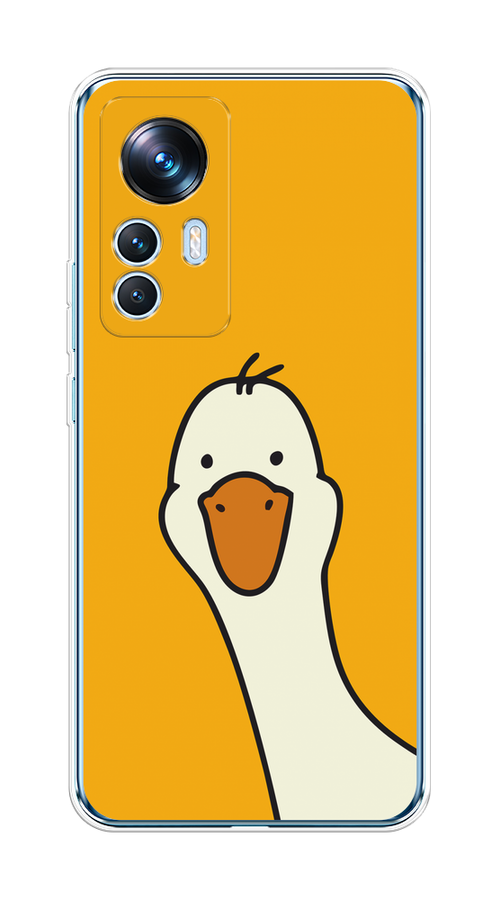 

Чехол на Xiaomi 12T "Утка на желтом фоне", Желтый;красный, 316650-1
