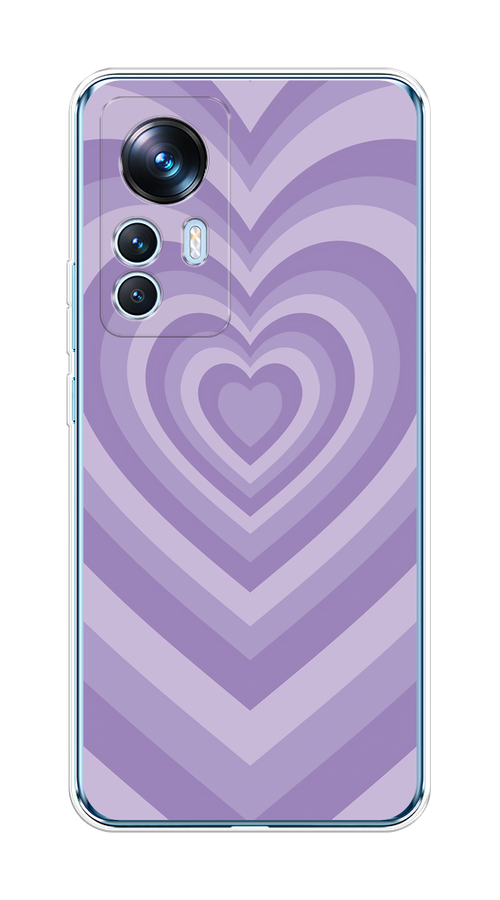 

Чехол на Xiaomi 12T "Violet heart latte", Фиолетовый, 316650-1