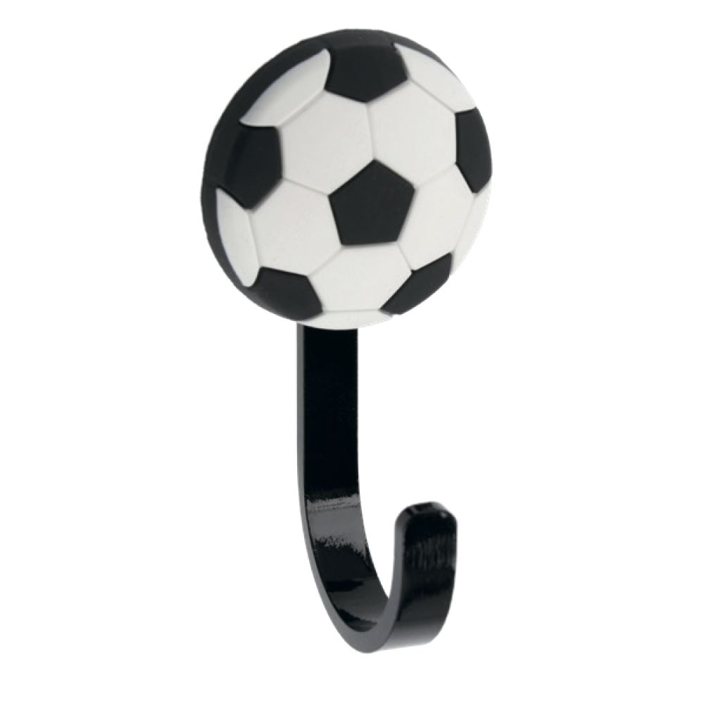 фото Крючок мебельный wm-ball мяч черно-белый (комплект 2 шт) gtv