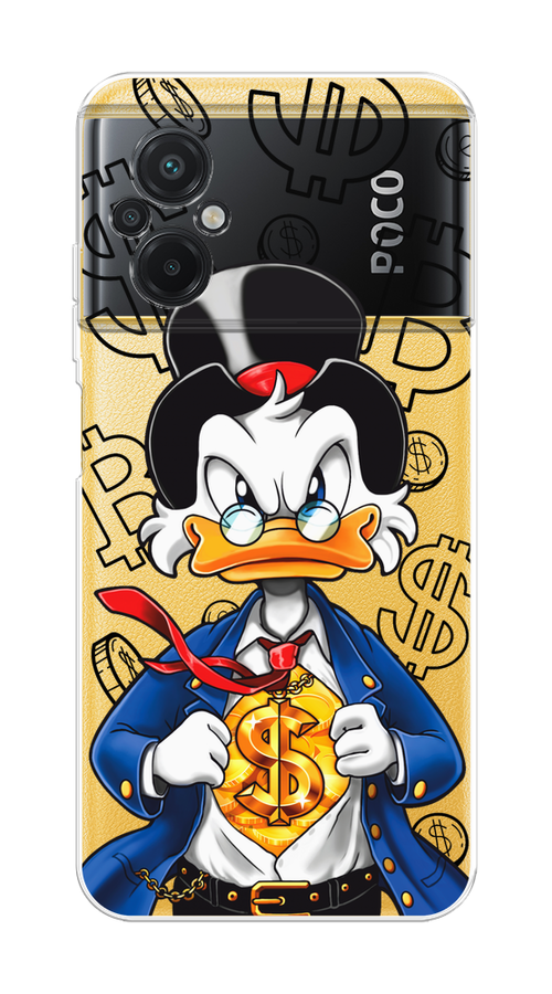 

Чехол на Xiaomi Poco M5 "Scrooge Goldman", Черный;белый;синий, 316450-1