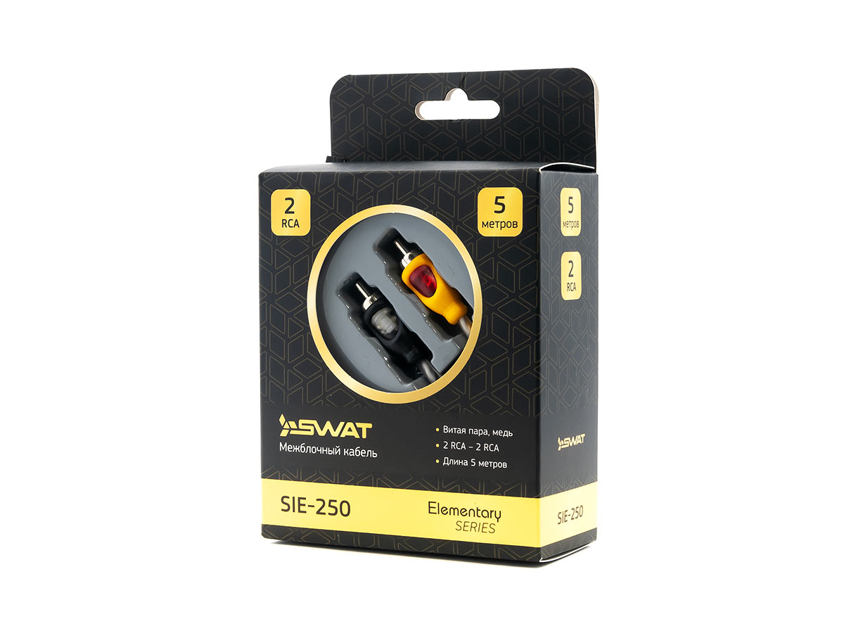 Кабель SWAT SIE-250 2RCA-2RCA, 5.0м