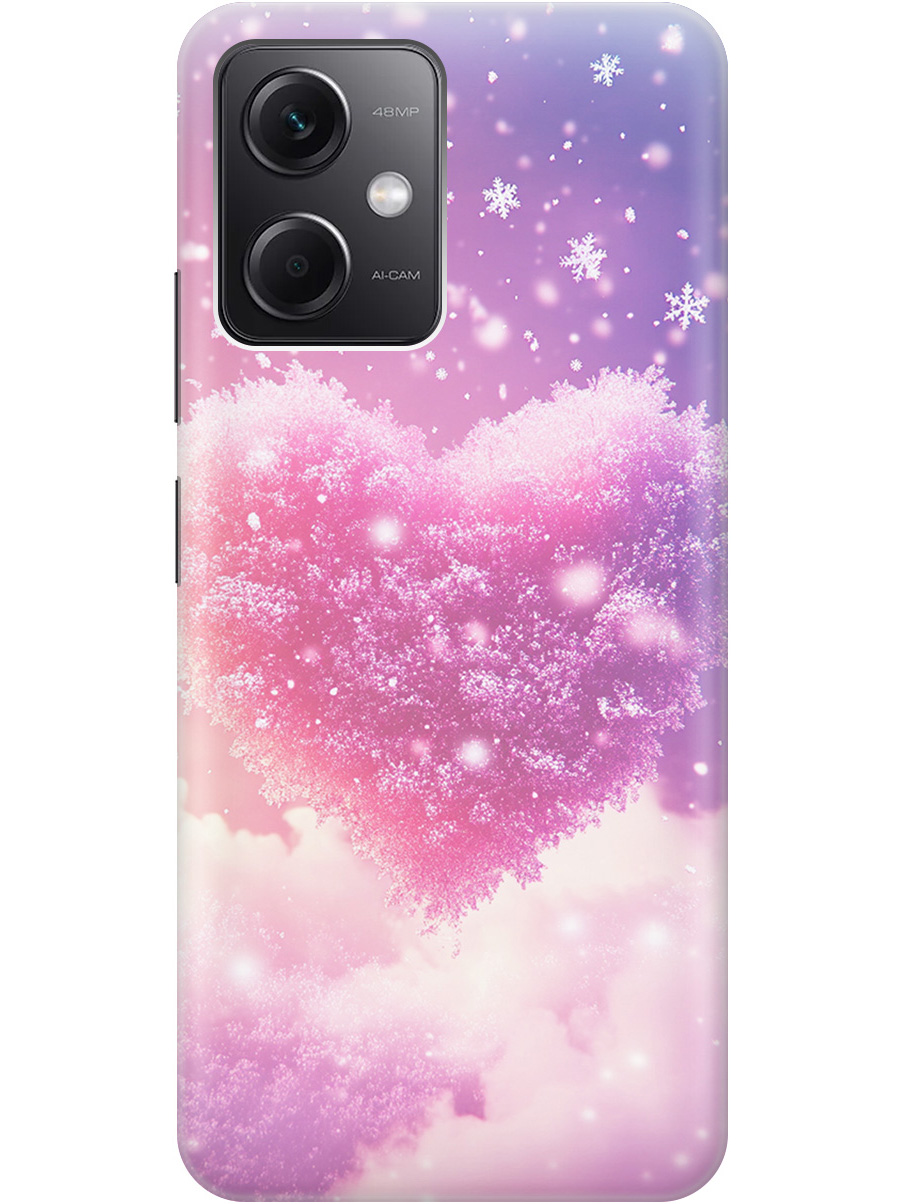 

Силиконовый чехол на Xiaomi Redmi Note 12 с принтом "Пушистое сердце", Прозрачный;белый;розовый, 762098391