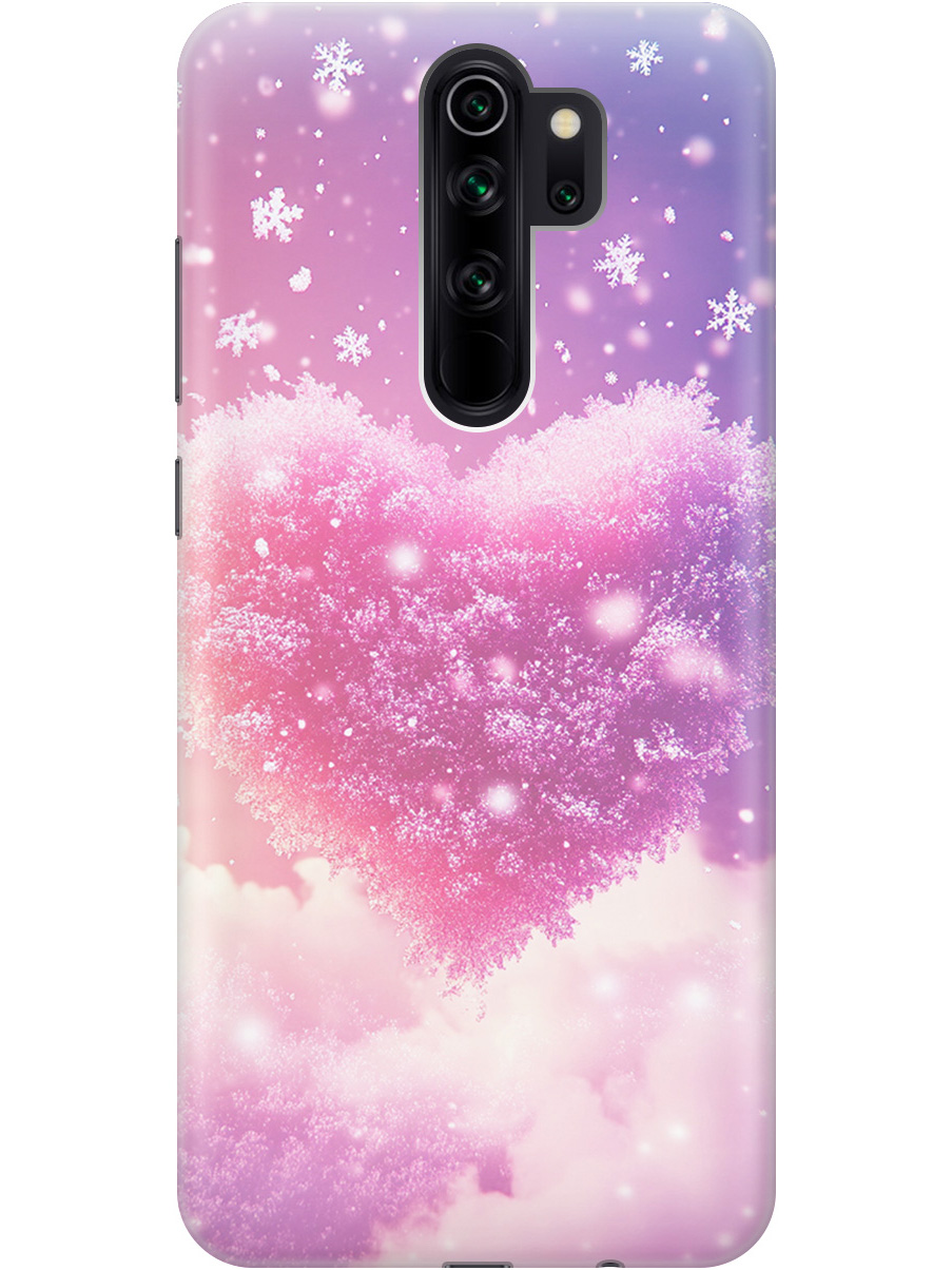 

Силиконовый чехол на Xiaomi Redmi Note 8 Pro с принтом "Пушистое сердце", Прозрачный;белый;розовый, 721936391