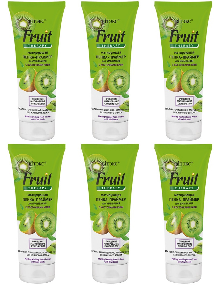 

Матирующая Пенка-праймер для умывания Витэкс FRUIT Therapy, 200 мл, 6 шт