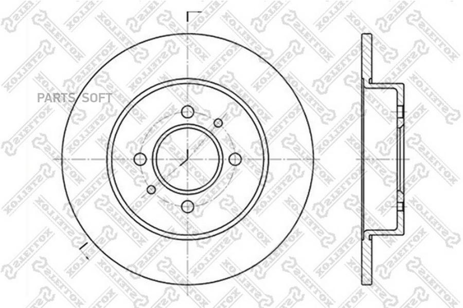 

Тормозной диск Stellox комплект 1 шт. 60203914SX