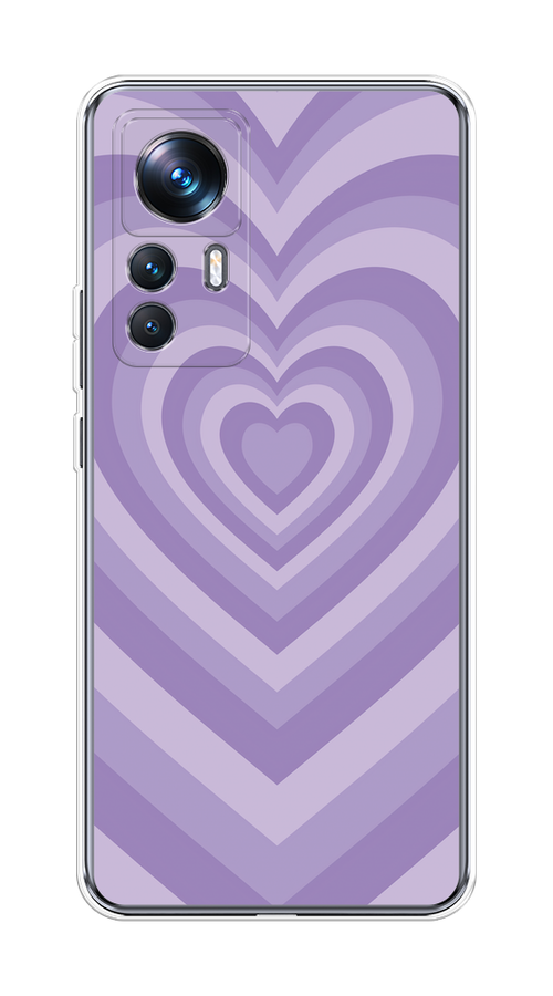 

Чехол на Xiaomi 12T Pro "Violet heart latte", Фиолетовый, 315750-1