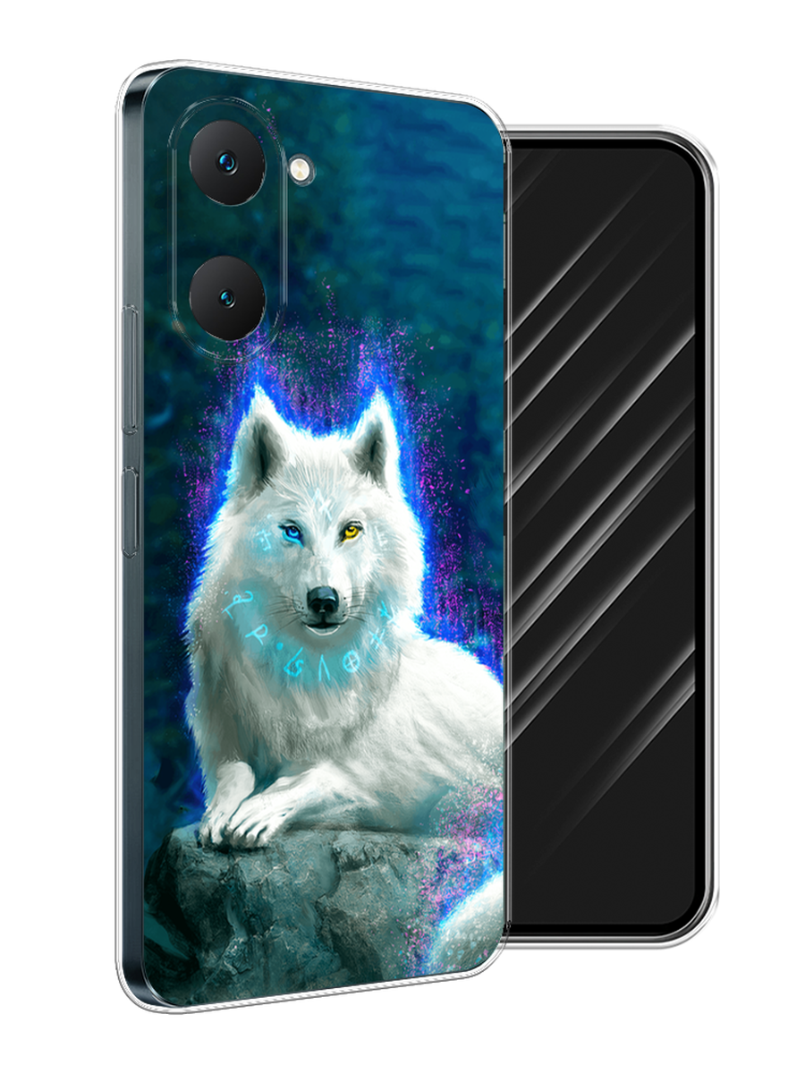 

Чехол Awog на Vivo Y03 "Белоснежный волк", Белый;зеленый;фиолетовый, 2610450-1