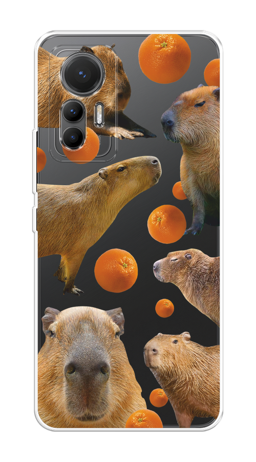 

Чехол на Xiaomi 12 Lite "Капибара и апельсины", Бежевый;оранжевый, 315050-1