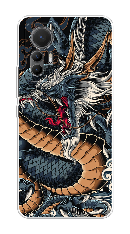 

Чехол на Xiaomi 12 Lite "Japanese Dragon", Коричневый;черный;синий, 315050-1