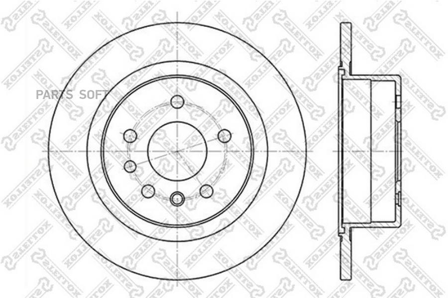 

Тормозной диск Stellox комплект 1 шт. 60203621SX