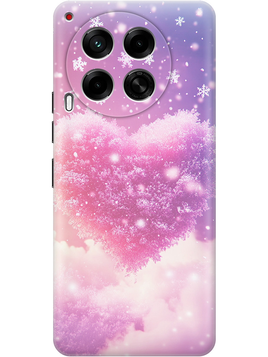 

Силиконовый чехол на Tecno Camon 30 4g / 30 5g с принтом "Пушистое сердце", Прозрачный;белый;розовый, 782632491