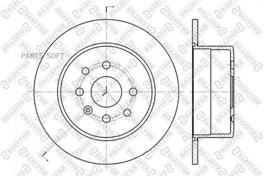 

Тормозной диск Stellox комплект 1 шт. 60203619SX