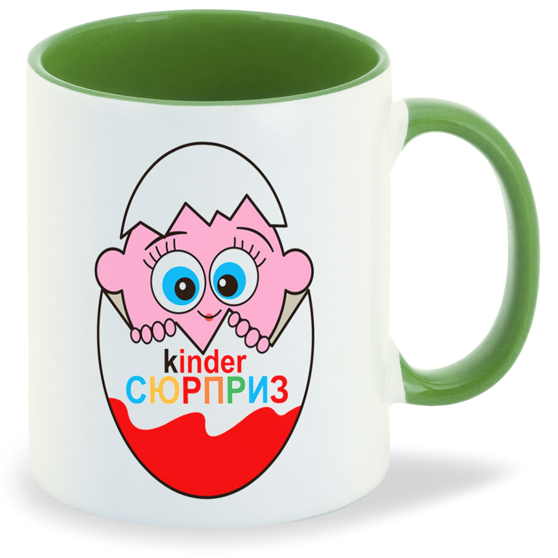 фото Кружка coolpodarok пузожитель киндер сюрприз kinder