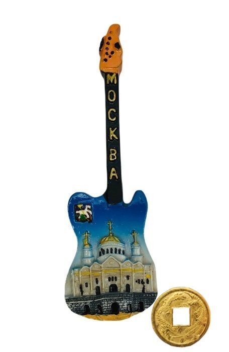 

Декоративный магнит ELG Гитара с видами Москвы 4х13 см, 42782-mon