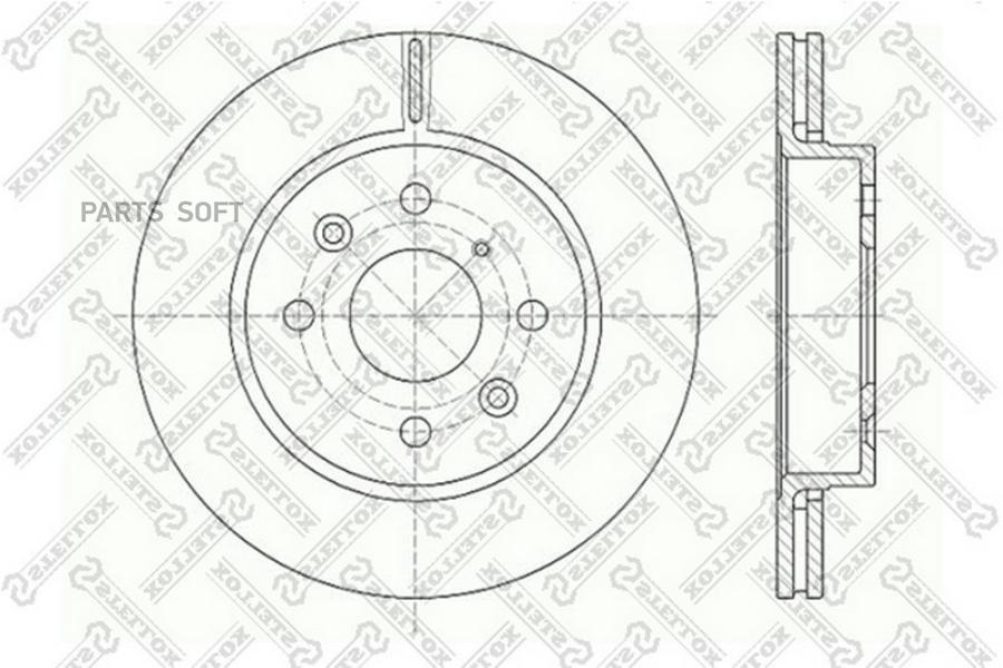 Тормозной диск Stellox комплект 2 шт. 60203501VSX