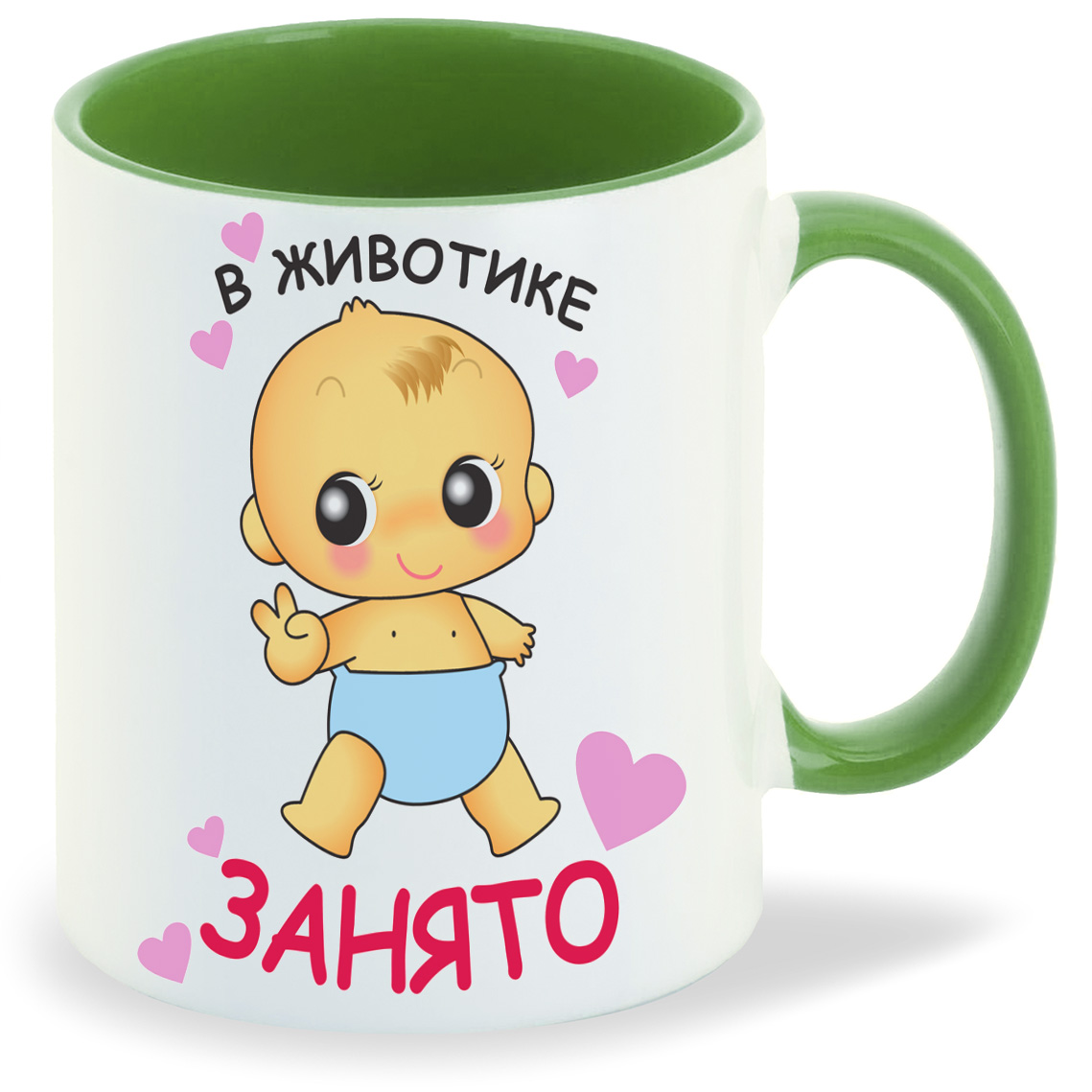 

Кружка CoolPodarok пузожитель в животике занято, пузожитель в животике занято
