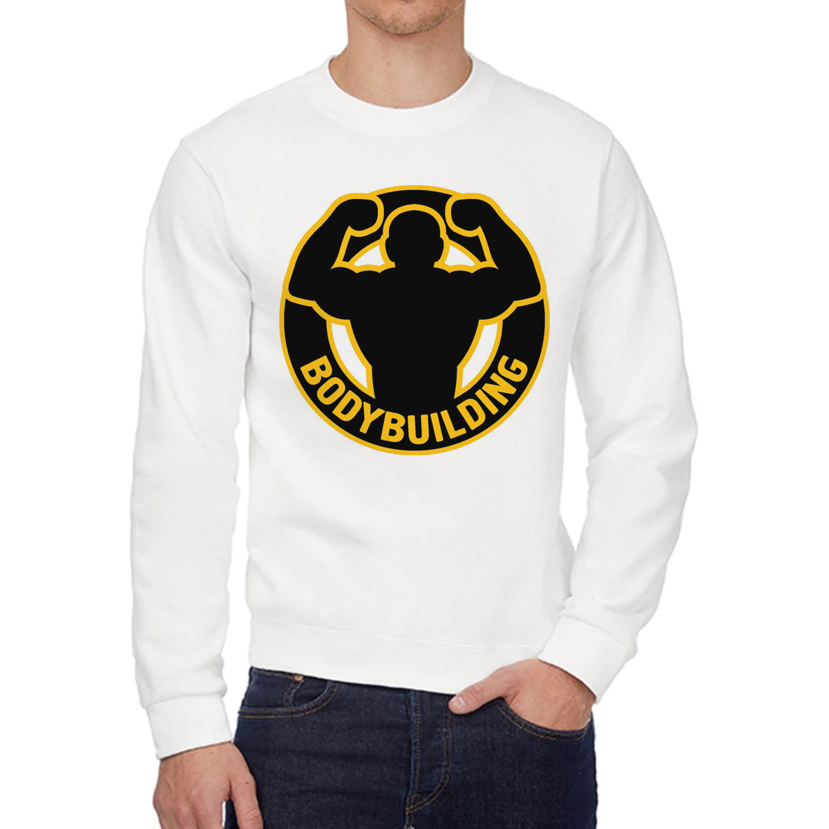 

Свитшот унисекс CoolPodarok W0113434 белый 44 RU, W0113434