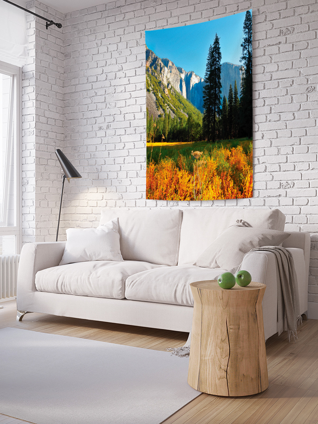 

Вертикальное фотопанно на стену JoyArty Ели возле гор 150x200 см, Ели возле гор