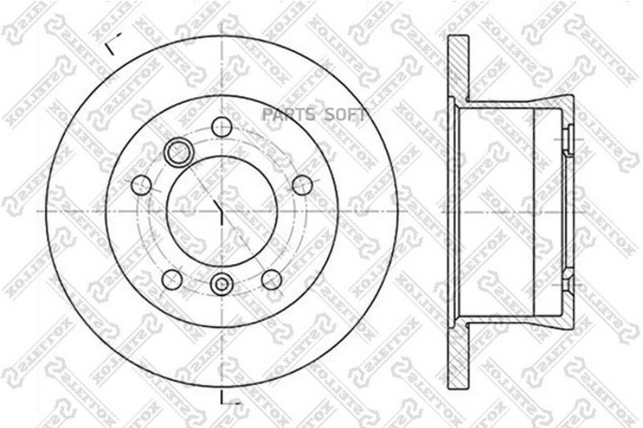 

Тормозной диск Stellox комплект 1 шт. 60203336SX