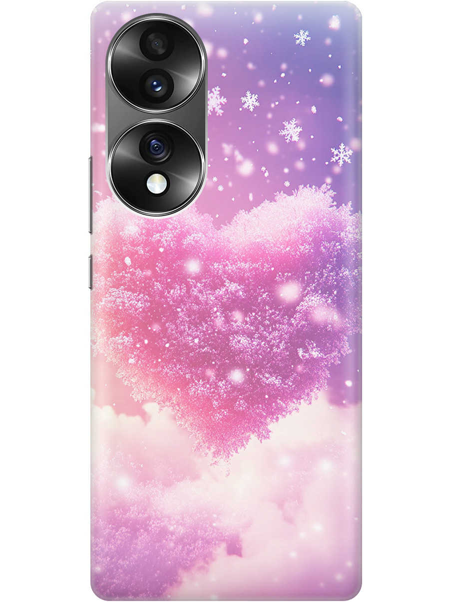 

Силиконовый чехол на Honor 70 с принтом "Пушистое сердце", Прозрачный;белый;розовый, 740189291