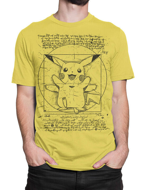 

Футболка мужская Dream Shirts Витрувианский Пикачу 1001106-2 желтая L, Желтый, Витрувианский Пикачу 1001106-2