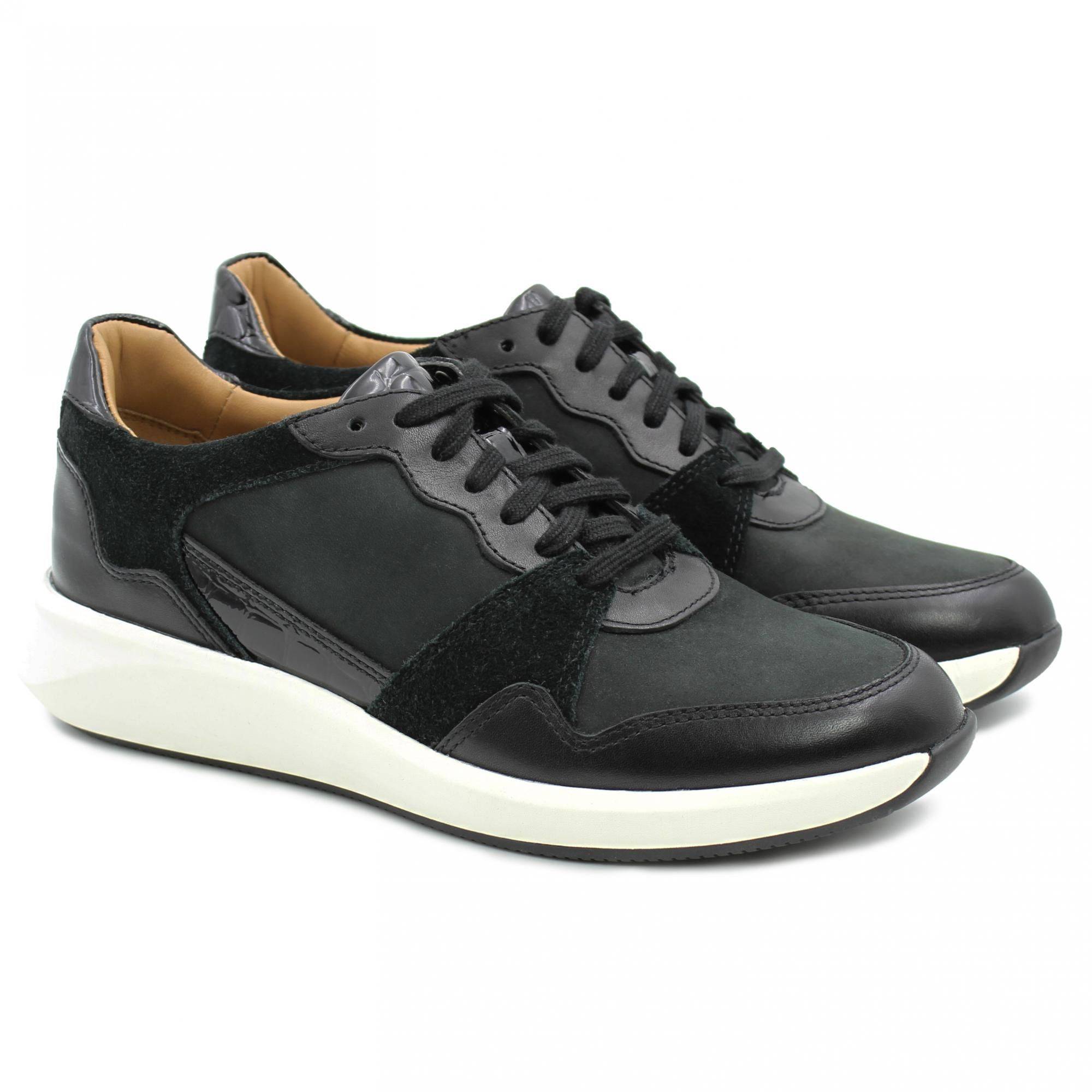 

Кроссовки женские Clarks Un Rio Run 26151734 черные 37.5 EU, Un Rio Run 26151734