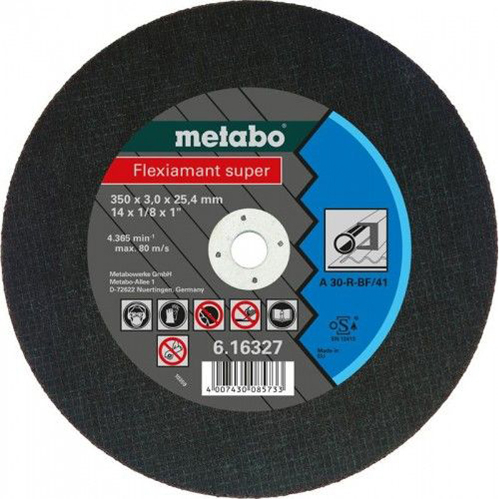 фото Диск metabo flexiamant super 350x3.0 a36s отрезной для стали 616339000 nobrand