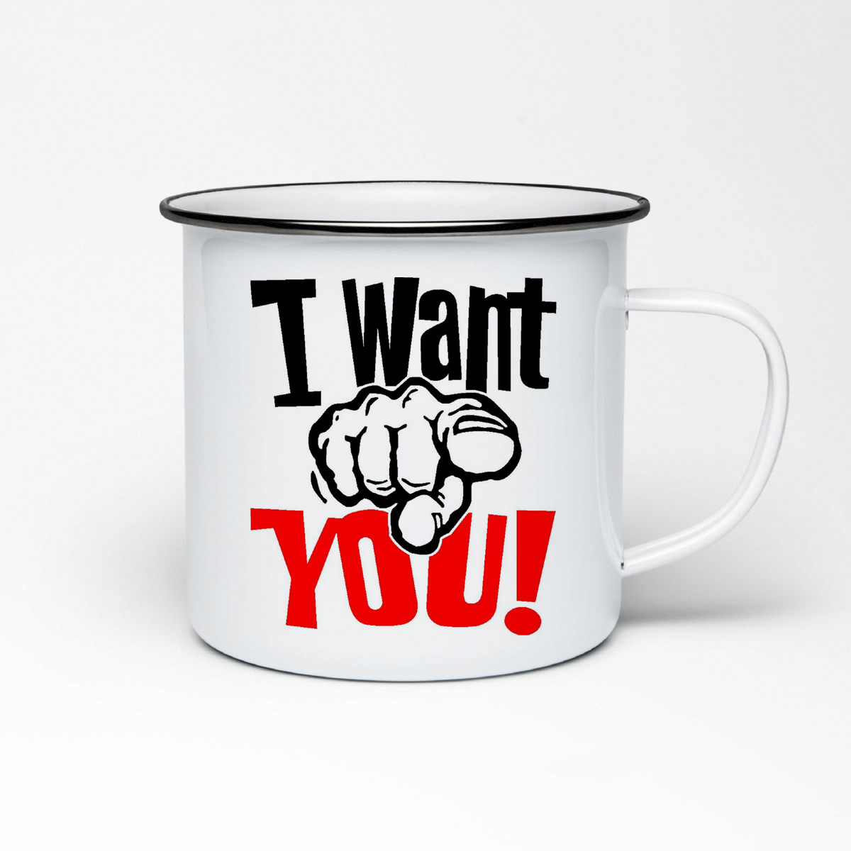 

Кружка металлическая CoolPodarok I want you