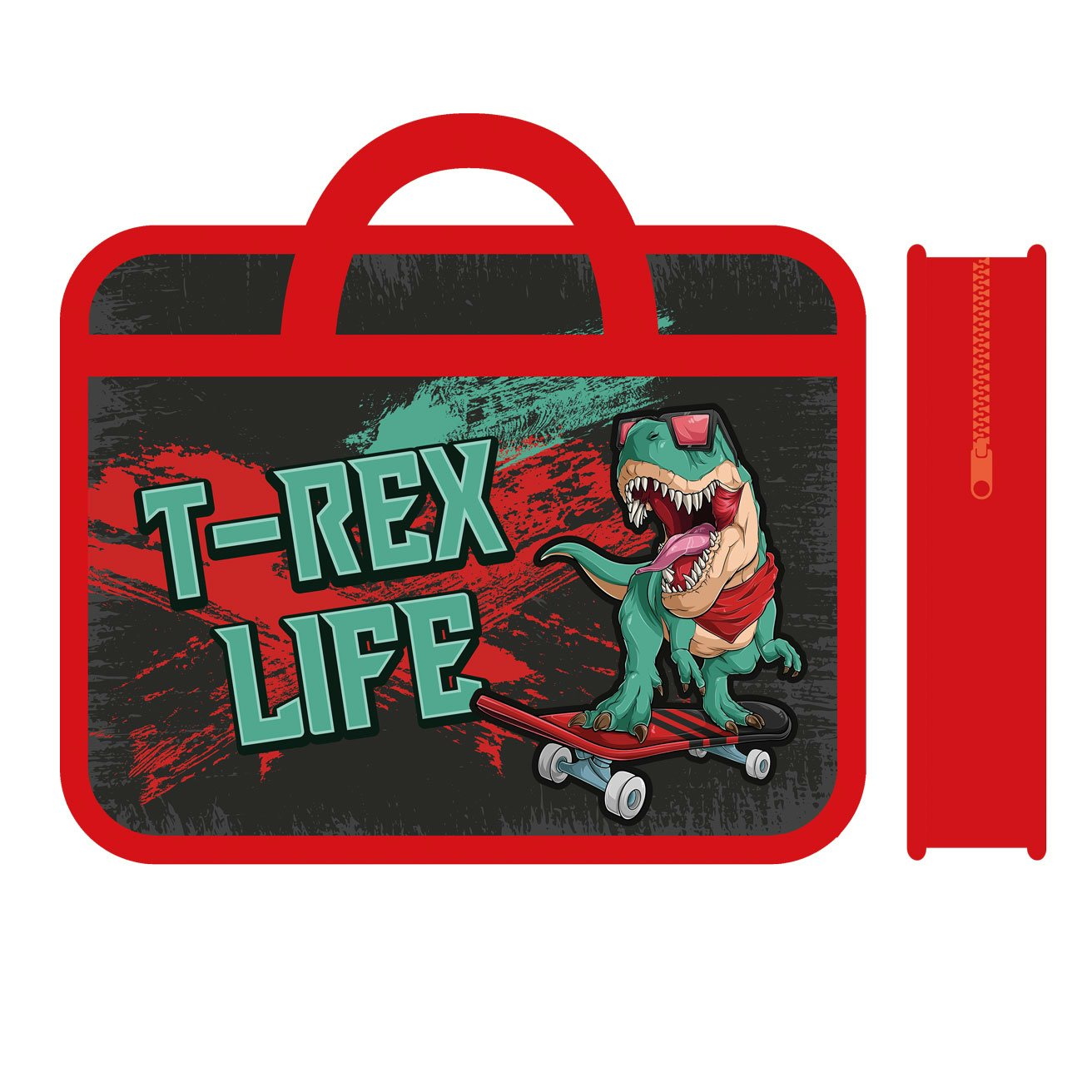 Сумка с ручками Пчёлка А4 33х26см пластиковая T-Rex расширенная 7,5см