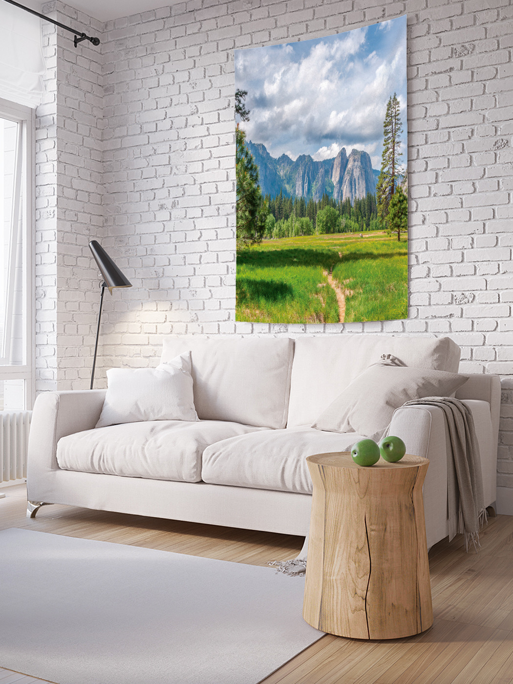 

Вертикальное фотопанно на стену JoyArty Горы под небом 150x200 см, Горы под небом