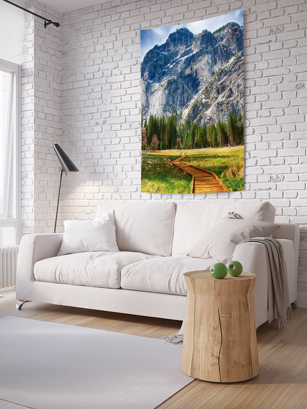 

Вертикальное фотопанно на стену JoyArty Дорога к горе 150x200 см, Дорога к горе