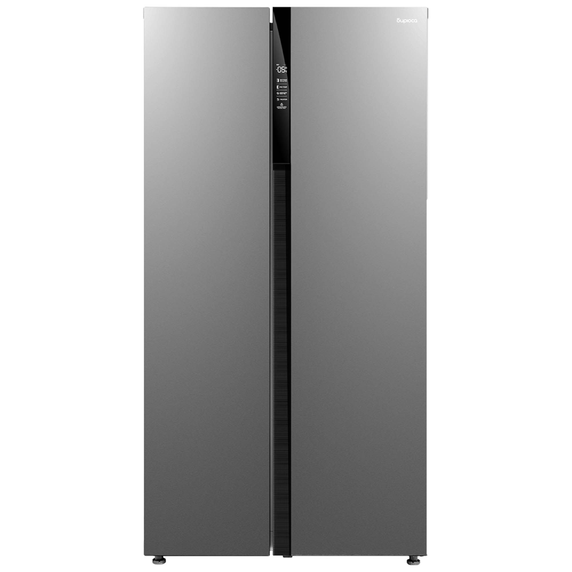 Холодильник Бирюса SBS 587 I серый холодильник бирюса