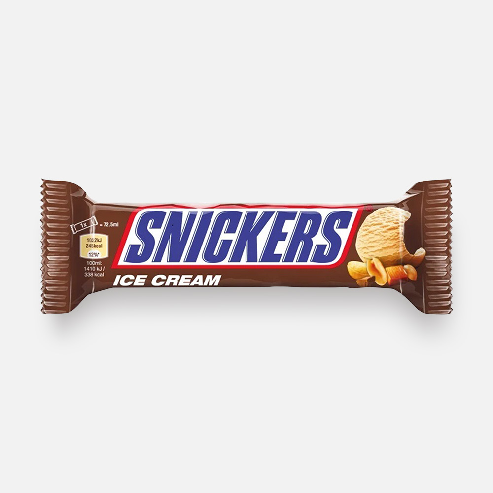 Мороженое Snickers батончик, 45,6 г