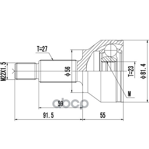 

Шрус Наружный ZIKMAR Z87446R