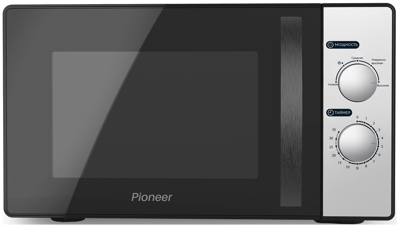 фото Микроволновая печь pioneer mw316m silver/black