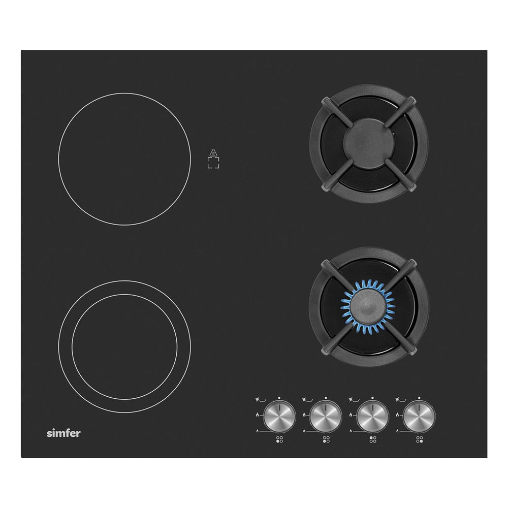 Встраиваемая варочная панель комбинированная Simfer H60N26S516 черный