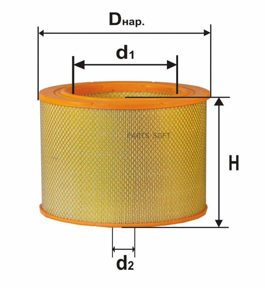 Фильтрующий Элемент Очистки Воздуха Difa 4304