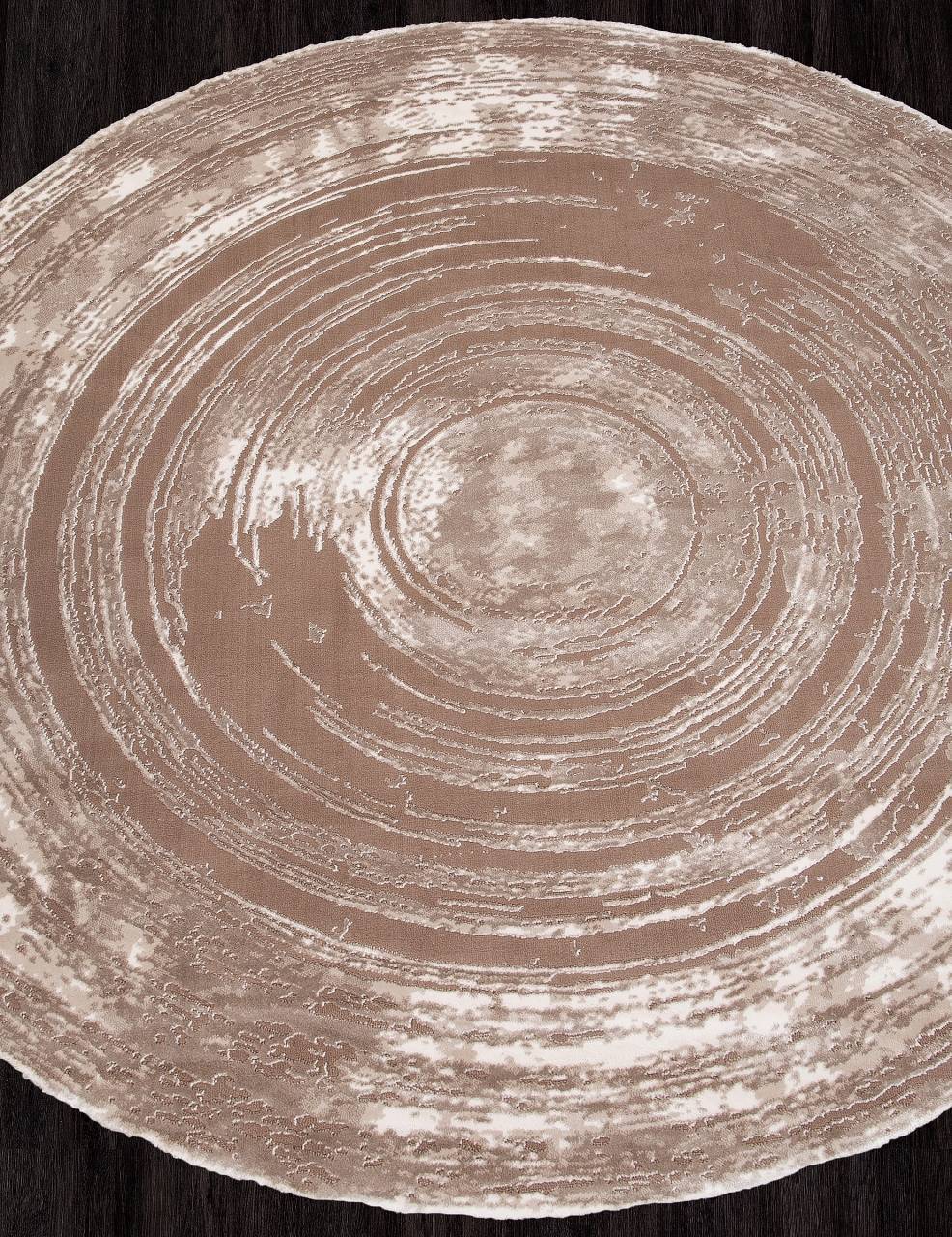 

Ковер SAFIR 00843A BROWN / BROWN Круг ворс 10 мм Полиэстер + Полипропилен 2,34x2,34 м