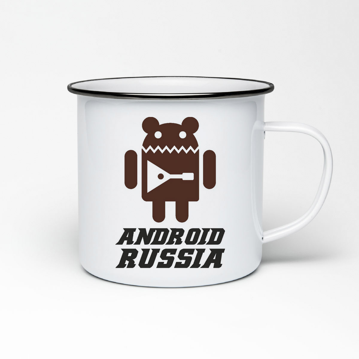 

Кружка металлическая CoolPodarok Android Russia