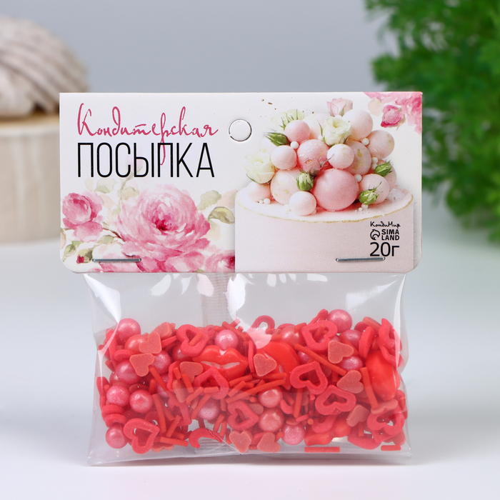 

Кондитерская посыпка КондиМир Любовь на донышке, 20 г