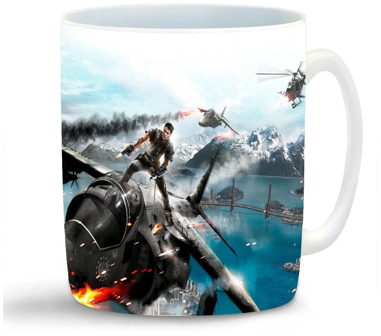 

Кружка CoolPodarok just cause 2 На крыше самолёта