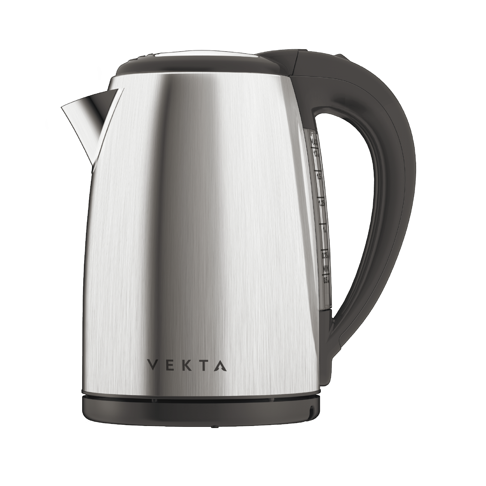 фото Чайник электрический vekta kms-1702 steel black